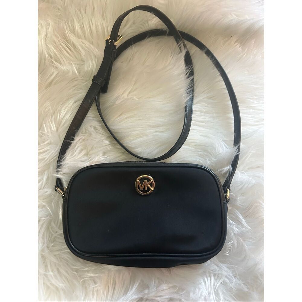 Michael Kors canvas black Crossbody bag stylish going out Crossbody